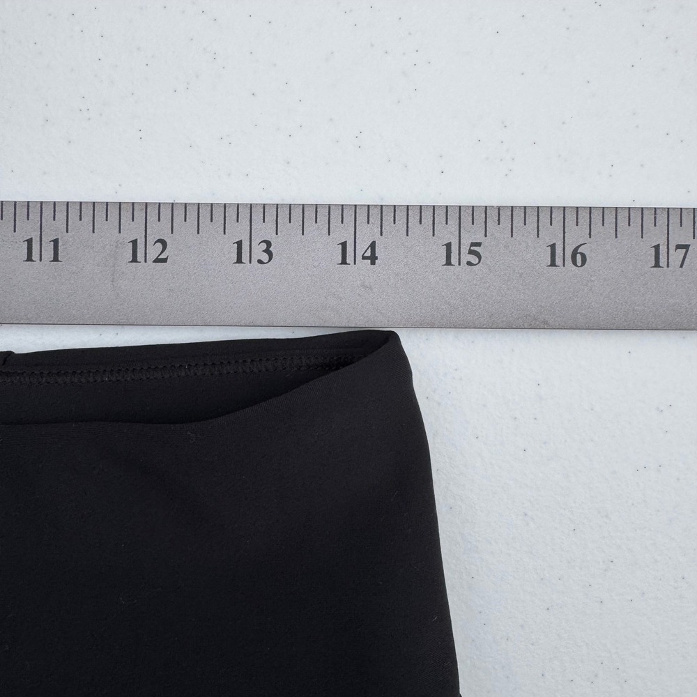 Athleta Stellar Tight Slim Leggings Womens M Black EUC Perforated Zip Pocket - Picture 6 of 7